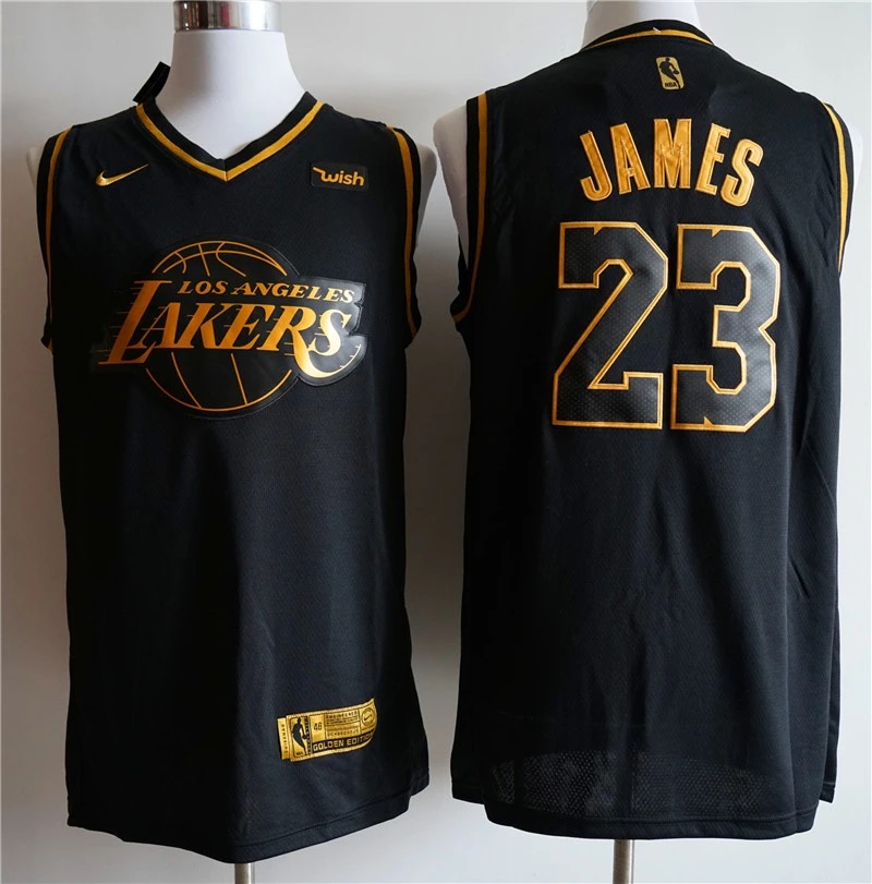 Men Los Angeles Lakers #23 James Black 2021 Nike NBA Jersey